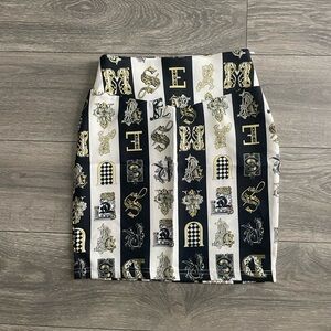 Versace virtue alphabet skirt